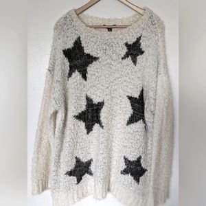 Sweater tunic with stars